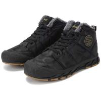 2024 botas de nieve de los hombres de la felpa del top del cuero de la PU de los zapatos de la moda del tobillo del estilo británico - details 6