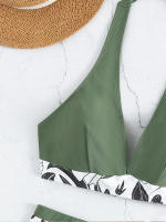 Conjunto de Bikini con realce para mujer, traje de baño de dos piezas con realce, cintura alta, estilo veraniego, 2023 - details 5