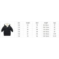 Chaqueta de algodón para niños de 3 a 10 años, chaqueta de invierno nueva de felpa y gruesa, chaqueta cálida con capucha de longitud media para hombres y mujeres - details 1