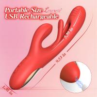 LOVENOTE-consolador vibrador de conejo, Juguetes sexuales, masajeador del punto G, 3 en 1, 14 vibraciones y 7 lengua para lamer - details 13