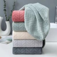 Toalla gruesa de terciopelo coral para adultos, Toalla de baño para el hogar, limpieza de secado rápido, toalla facial de microfibra - details 2