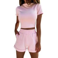 Conjunto de Pantalones Cortos Delgados de Moda Verano 2024 Top Corto Ajustado de Color Sólido y Shorts Estilo Callejero para Mujeres - details 28