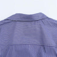 OUWU Blusa de algodón informal para mujer, ropa de otoño, con rayas y manga de murciélago - details 4