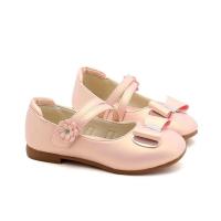 Zapatos de cuero para niñas, zapatillas planas de princesa con pajarita, zapatos de flores para niñas, zapatos planos informales para niños, zapatos de tacón bajo para baile y boda, suaves - details 12