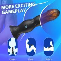Embalaje privado SEXY Inalámbrico Bluetooth Telescópico Anal Plug Vibrador APP Remoto Vibrador Dildo Masculino Estimulador de Próstata Juguete Sexual para Hombres Gay - details 7