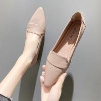 Moda de Zapatos Plano para Mujer 2025 Puntas de Cabeza Afiladas, Depósito Bajo, Zapatos de Cuero Suave, Estilo Primavera y Otoño - details 2