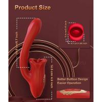 Empaque privado SEX Vibrador Estimulador de Lengua Clítoris Punto G Vagina Mujeres Juguete Sexual Gratis Para Adultos 18+ - details 8