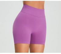 Pantalones cortos deportivos de Yoga sin costuras para mujer, pantalones de chándal de tres cuartos de cintura alta de melocotón, Multicolor, ropa cómoda de secado rápido para Fitness y Yoga - details 14