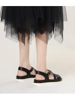Sandalias romanas con tacón de cuña, nuevas de verano, con suela suave y hebilla, sensación de mierda, informales, de moda, para vacaciones en la playa, antideslizantes. - details 4