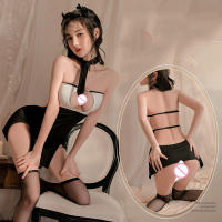 Falda Ropa Interior Ajustada Profunda V Revealing de Cintura Corta Cosplay Sexy para Mujeres - details 0
