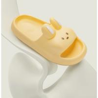 Zapatillas de conejo de dibujos animados, chanclas de casa con parte inferior gruesa de verano, cómodas sandalias unisex suaves - details 4