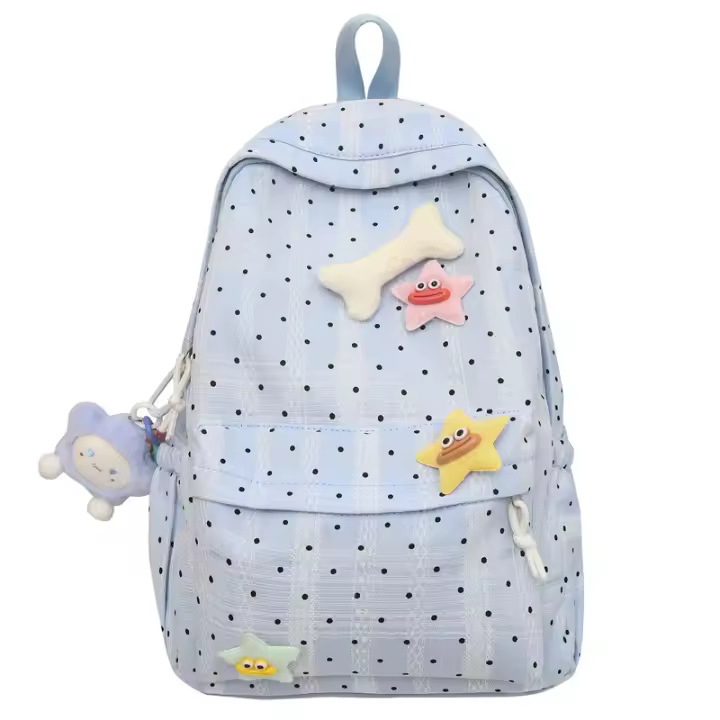 Mochila Escolar Estilo Japonés para Niñas Material de Nylon Compacta y Linda para Estudiantes de Colegio - 1