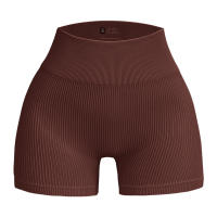 Nueva moda de verano, pantalones cortos deportivos de Yoga sin costuras de cintura alta con realce de cadera y línea incómoda para mujer - details 5