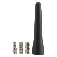 Antena universal para automóvil, antena corta pequeña para automóvil de 6,5 cm (2,5 pulgadas), accesorios para mini radio para automóvil, entradas FM/AM M5 M6, negro - details 0
