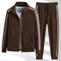 Sandalias casuales de manga larga para hombre, conjunto de 2 piezas con ropa deportiva completa para correr - details 3