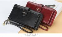 Billeteras largas de piel sintética para mujer, Cartera de marca de alta calidad, monedero clásico con cremallera, a la moda, n - details 8