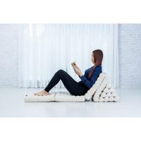 Cómodo Colchón De Suelo con Cojín De Lectura, Futón Japonés, Cama Plegable O Esterilla De Masaje Tailandés, 170 x 53 cm, Azul Claro - details 304