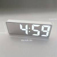 Despertador digital LED para dormitorio, reloj electrónico de sobremesa con indicador de temperatura, 1 unidad - details 0