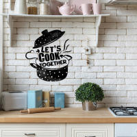 Let's Cooking Together-pegatina de pared para decoración del hogar, calcomanías autoadhesivas para fondo de cocina y restaurante, Mural - details 5