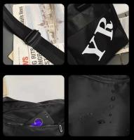 Bolso Bandouliere de gran capacidad de alta calidad para hombre, bolso de negocios con estampado de letras, bandolera de viaje - details 7