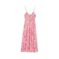 Vestido lencero midi estampado popular para mujer europea y americana - details 1