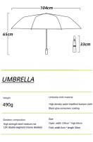 Paraguas plegable automático resistente al viento, 72 varillas de fibra de vidrio reforzadas, paraguas de protección contra el sol y la lluvia UV 50+ para hombres y mujeres - details 36