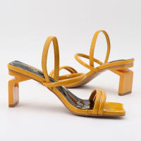 Zapatos de tacón alto con correa elástica y punta cuadrada de moda - details 13