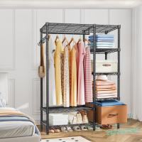 alambre para ropa 6 niveles Vestidor metal resistente para colgar ropa 44.9"L x 15.74"W x 70.9"H Carga máxima - details 4