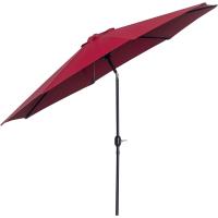 Parasol de Jardín con Manivela Ø295x250 cm Inclinable y Desmontable de Metal para Balcón, Piscina, Patio - details 9