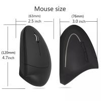 Ratón vertical de modo dual, Bluetooth 5.0 inalámbrico, capacidad de carga de 2,4 g, diseño de ratón recto - details 10
