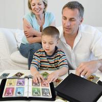 Álbum de Cartas Coleccionables, 400 Cartas -Álbum de Fundas para cartas de Bolsillo Impermeable Transparente,(Negro) - details 1