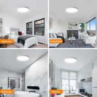 Iluminación Interior de Estilo Plafón LED Goeco Ultrafino de 2PCS Blanco Frío 6500K 24W/36W IP54 - details 5