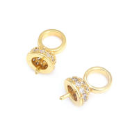 Colgante de Abalorio de Cuentas de Medio Agujero de Oro 18K Material de Metal de China - details 63