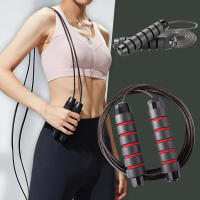 Jump Rope 3.0m Length Adjustable Thick 4.2mm Durable Wire Rope Non Knot Anti Slip - details 0