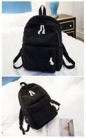 Mochila escolar de diseño de pana para mujer, bolso de hombro a rayas para adolescentes, bolsa de viaje - details 12