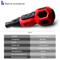Set de Herramientas Eléctricas Inalámbricas Mini Taladro Eléctrico 3.6V Batería de Iones de Litio Carga USB Accesorios Multifuncionales DIY - details 6