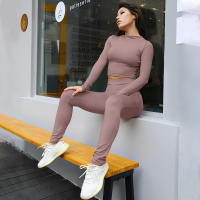 Conjunto deportivo de dos piezas de manga larga, nuevo traje informal de moda para mujer - details 88