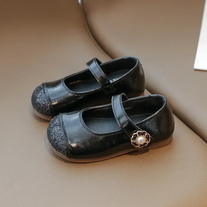 2025 primavera nuevos zapatos de cuero para niños para niñas moda estilo francés fondo suave antideslizante versátil Chic zapatos de rendimiento - 1