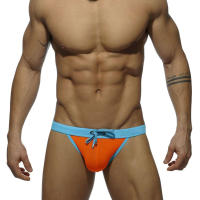 Calzoncillos de baño triangulares para hombre, bañador Sexy, pantalones cortos de playa, bañador Sexy, Bañador estampado para surf - details 5