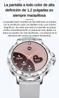2024 Reloj Inteligente Mujer, 1,2 "Deportivo Smartwatch with 100 Deportivo, Recibir y Contestar Llamadas, Podómetro y Pulsómetro, IP67 Impermeable, Compatible con Android iPhone, Correa Dobles - Acero y Silicona - details 2