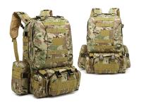 Mochila táctica 4 en 1 para hombre, bolsa de 55L para deportes al aire libre, Camping, senderismo, viajes, escalada - details 26