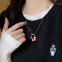 Colgante de Perro Globo Rojo M Bean Accesorio de Cadena de Sudadera de Alta Gama para Mujeres - details 0