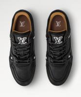 Nuevas zapatillas casuales zapatillas deportivas de moda nuevas sin usar LV negro masculino - details 2