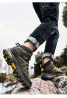 Zapatos de senderismo de alta calidad para hombre, zapatillas deportivas antideslizantes para senderismo y montaña, botas de escalada informales - details 12