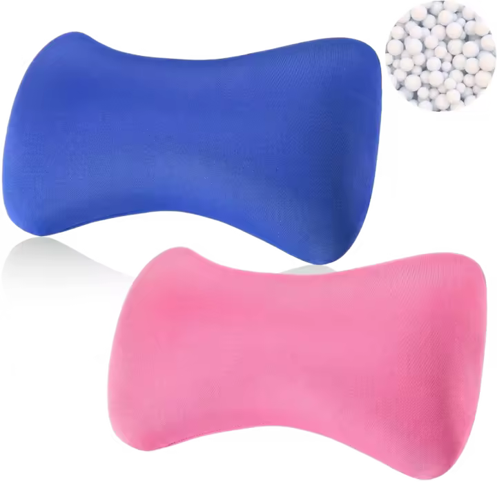 Almohada para la siesta, almohada enrollable con forma de hueso de poliéster y LICRA, cojín de sofá de microperlas lavable súper suave, cómoda y acogedora almohada para el hogar - 1