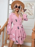 Minifalda corta retro elástica de manga larga para mujer elegante y hermosa - details 16