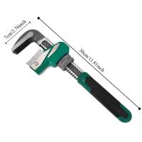 Llave de tornillo de tubo tipo F versátil con extensión, llave ajustable resistente, llave de tubo ligera de torsión, reparación de plomería - details 1
