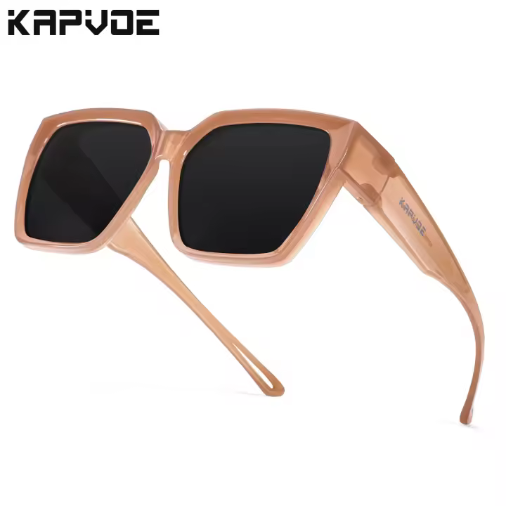 KAPVOE Gafas de Sol Polarizadas Para Ciclistas, Conductores, Pescadores Marco Cuadrado Grande - 1