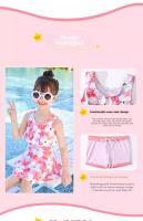 Traje de Baño de Princesa para Niñas Verano 2023 Diseño de Tela Trenzada Estilo de Playa para Niños - details 2