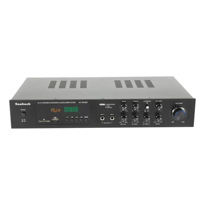 Amplificador de alta fidelidad para cine en casa, dispositivo Digital de 5 CANALES, FM, USB, estéreo, 600 W, con Control remoto, Hi-Fi, PA pequeña y Karaoke - 1